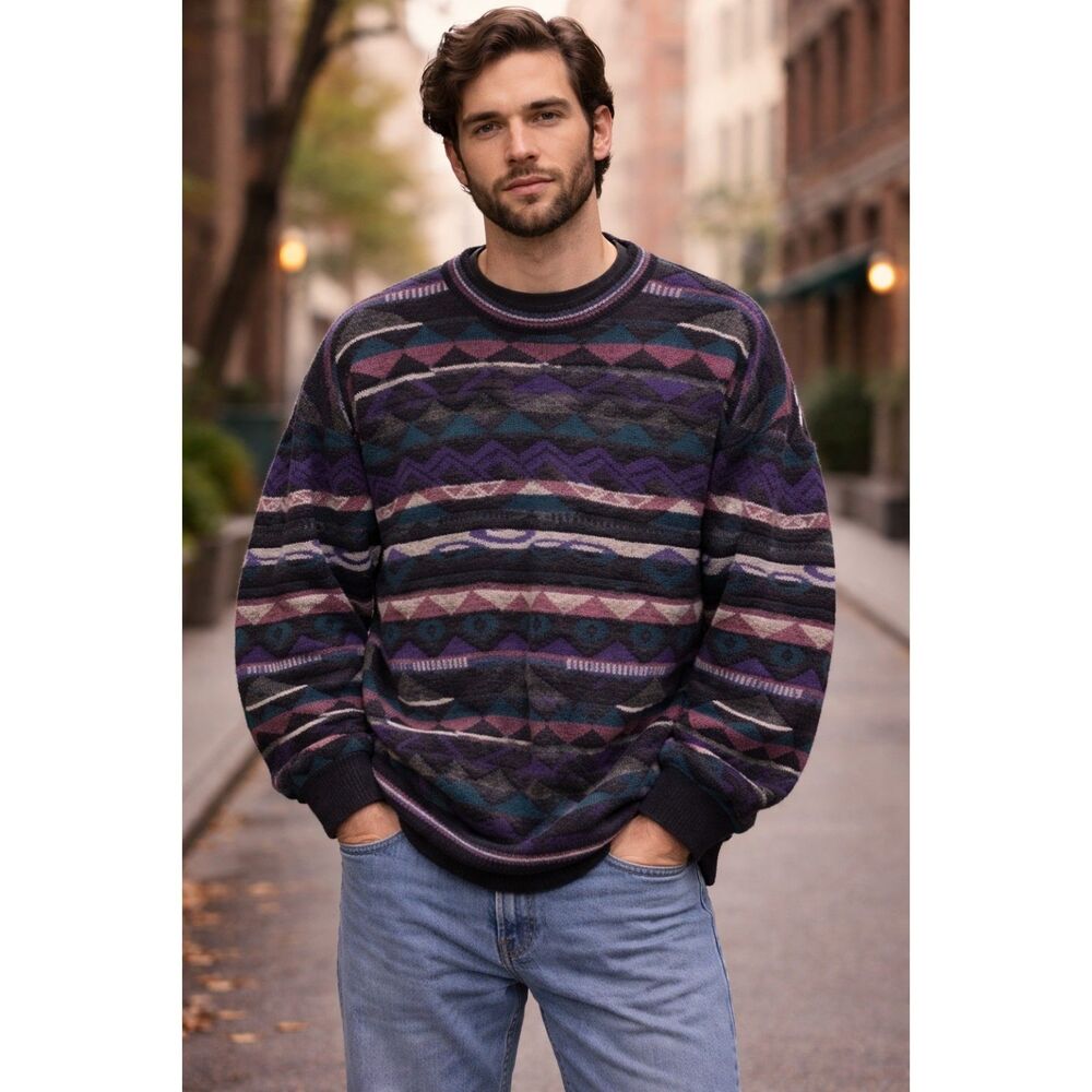 Vintage Pronto-Uomo Wool Blend Sweater